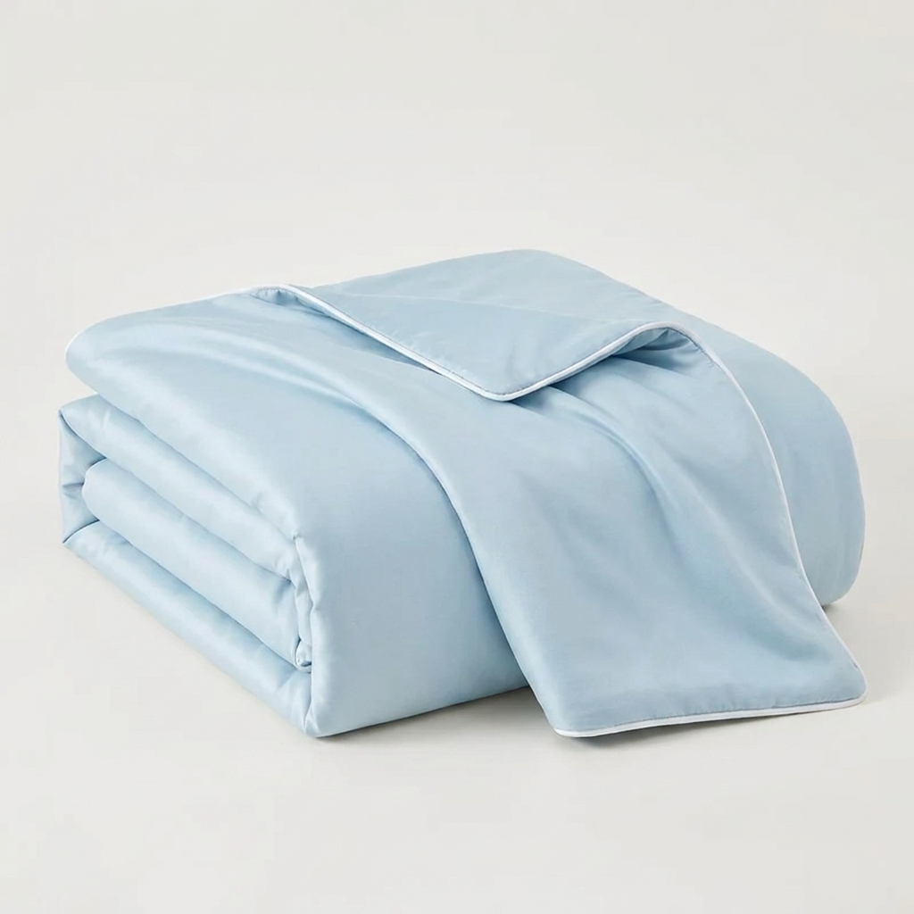 CloudFrost Cooling Blanket, Light Blue, studio