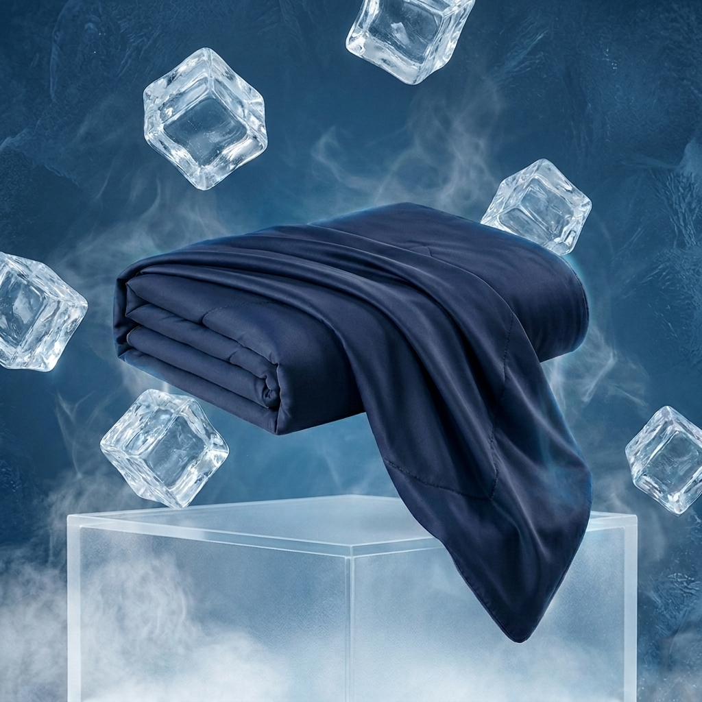 CloudFrost Cooling Blanket, Dark Blue, ice studio