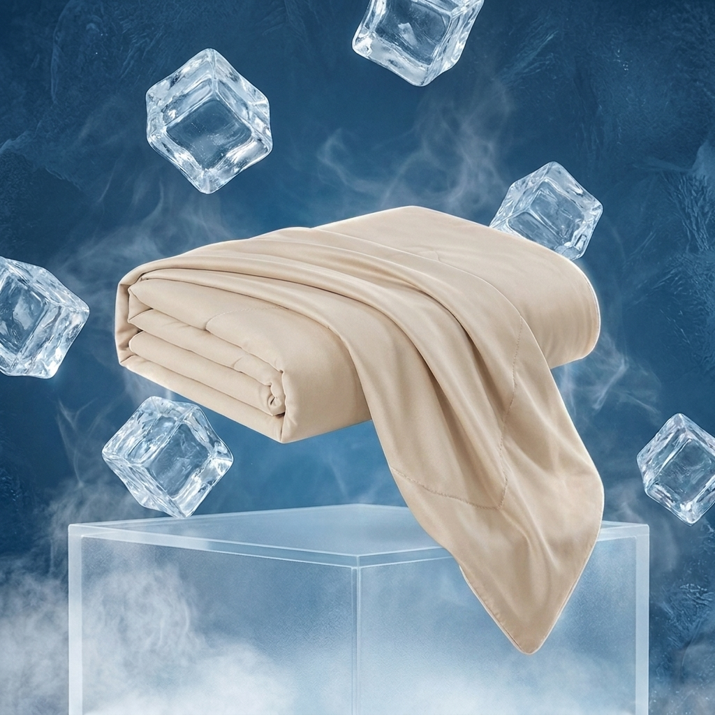 CloudFrost Cooling Blanket, Beige, ice studio
